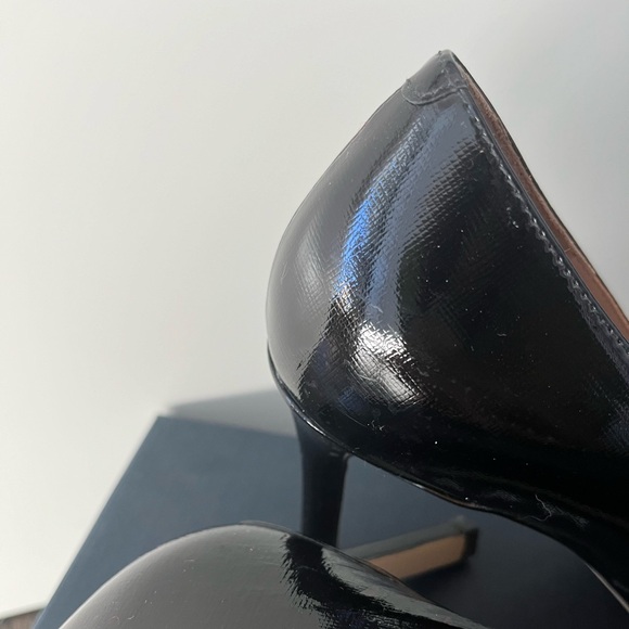 Cole Haan Gabbie Pump 80mm Black Saffiano Leather Patent - Picture 4 of 14